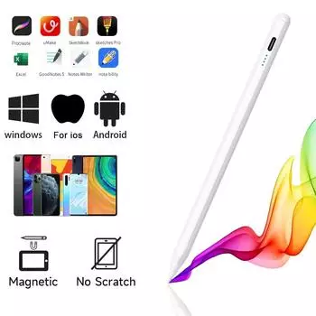 Универсальный стилус для рисования, емкостная сенсорная ручка для iPad, планшета, мобильного телефона, магнитная ручка с сенсорным экраном, устойчивая к ошибкам Universally Version
