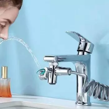 Универсальный водопроводный кран 3 в 1, многофункциональная насадка для ванной комнаты, медная насадка для душа, вращающаяся на 360°, кран для дома
