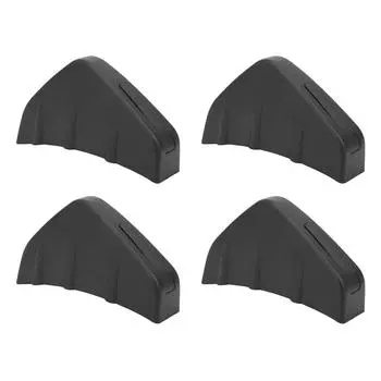 Универсальный задний спойлер Shark Fin Tail, нижняя губа бампера, диффузор, сплиттер с пряжкой, черный чёрный
