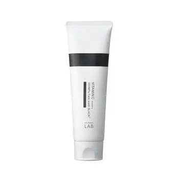 Unlabel Labo V Face Wash BL 130 г Сделано в Японии Уход за кожей Ферментное средство для умывания лица Густая пена 100 МПа Производное витамина С Поры Черный Ингредиент