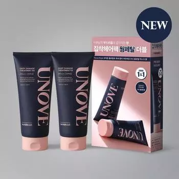 Unove Deep Damage Treatment EX 320 мл Двойной набор с теплыми лепестками