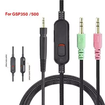 Кабель UNP PC для гарнитуры Sennheiser GSP350/500/600/670G4MEONE, совместимый с различными моделями, удобная длина