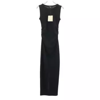 unused ALLSAINTS No sleeve Long dress US4 black Tagged Women Used