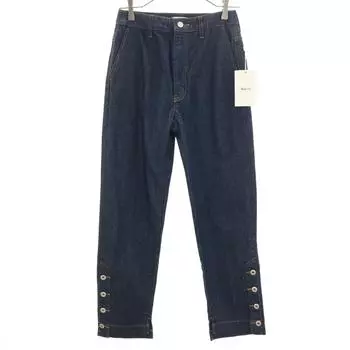 unused AMERI UNDRESSED Striped Pattern Straight denim pants Women Used