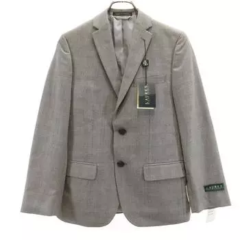 unused LAUREN RALPH LAUREN Glen check tailored jacket 14R gray blazer Kid s Used