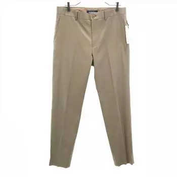 unused Mr.GENTLEMAN Comfortable Pants L beige ESSENTIEL Slacks Men s Used