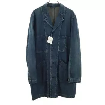 unused uniform experiment made in Japan Washed Shop Denim coat 1 8oz Soft Men s Used