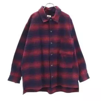 unused VAST222 18AW made in Japan Check Pattern Long sleeve Shirt jacket Men s Used