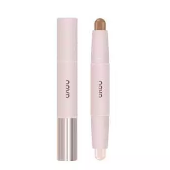 UNYOKE Highlight Shading Stick 3D Double Head Highlight Stick Correction Nose Shadow Shadow Silhouette Area Natural Contour Makeup Pearlescent 3D Mult