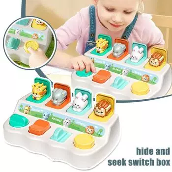 Игрушка Кнопка переключателя Коробка Прятки Игра Развивающие игрушки Навыки тонкого обучения Родитель-ребенок I U1Z6 switch box-one-size