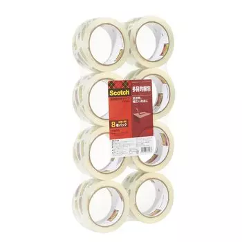 Упаковочная лента 3M Scotch Gum Tape для средних и легких грузов 48 мм x 50 м 8 рулонов в упаковке 313 8PN
