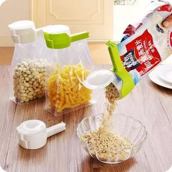 Уплотнение для заливки сумки для хранения еды, зажим для закусок, уплотнительный зажим для хранения свежести, зажим для герметика, пластиковый помощник, экономия еды, дорожные кухонные гаджеты
