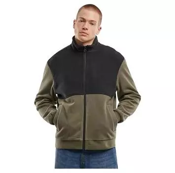 Urban Classics Colour Block Polar Fleece full zip свитшот 3XL