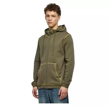 Urban Classics Organic Contrast Flatlock Stitched full zip свитшот M