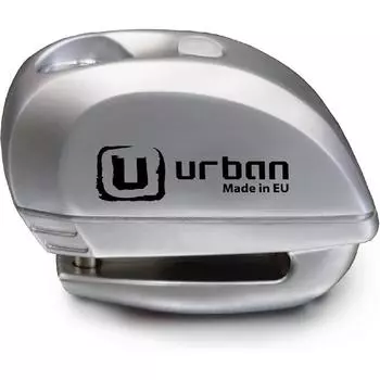 URBAN UR22 Будильник с дисковым замком, 120 дБ, открытие/выключение, функция предупреждения, чувствительность A +, сменный модуль сигнализации, высококачественная водонепроницаемость, длительный срок службы. Metallic Color