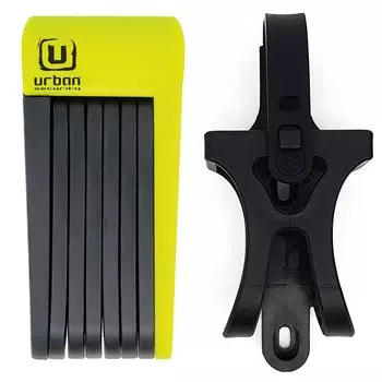 Складной велосипедный замок Urban UR469Y Blade Lock, простая установка с кронштейном, стальное покрытие, защита от порезов и царапин