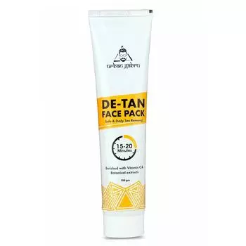 UrbanGabru De-tan Face Pack with Vitamin C & Aloe Vera Extracts | Tan Removal in 10 Mins | Brings Back Natural Color (100 gm) 100gm