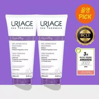Uriage [октябрь All Young Picks] Uriage Dermal Mild Gel 5 типов Choice 1 Double 50 мл Бесплатно 200 мл + Dermal Mist