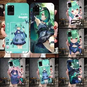 Uruha Rushia Hololive Phone Case For Samsung Galaxy S6 S7 S8 S9 S10 S21 S22 Plus Ultra Soft Black Phone Cover Galaxy S30