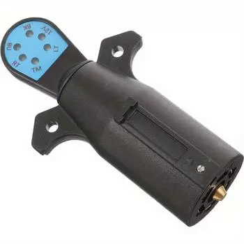 US Trailer Plug Tester 7 Pin Round Adapter Pin Plug Useful Circuit Tester Truck