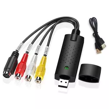USB 2.0 Карта видеозахвата Easy Cap Видео Аудио Конвертер ТВ DVD VHS Адаптер аудиозахвата ТВ Видеорегистратор