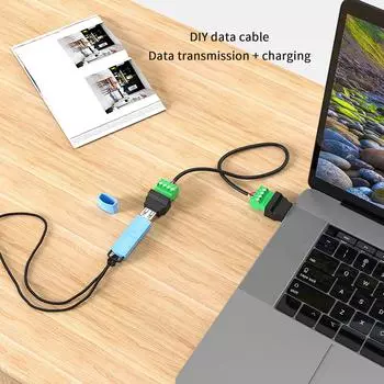 USB 2.0 мужской и женский разъем USB Turn 4Pin Terminal для проектов DIY Поддержка зарядки и передачи данных Male