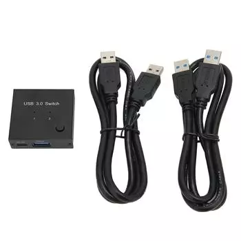 USB 3.0 Switching Selector USB 3.0 Peripheral Sharing Switch for Printer Scanner Mouse Keyboard