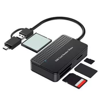 USB 3.0 Type C Multi 4 в 1 камера Устройство чтения карт памяти Устройство чтения смарт-карт Поддержка SD TF CF MS Flash Card Адаптер для ноутбука