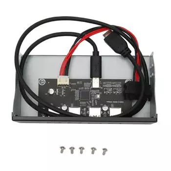 USB 3.2 Передняя панель концентратора 5.25in 4 порта 10Gbps Стабильный Plug and Play Оптический привод Передняя панель для