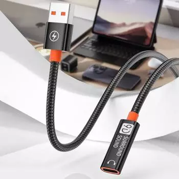 USB 3 штекер C к типу удлинителя женский зарядный кабель Plug Play зарядная линия