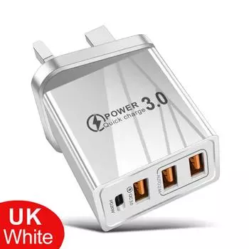 USB 48W QC 3.0 Type C PD Charge Rapide pour iPhone 12 13 Max Samsung S21 , Xiaomi iphone Portable EU US UK AU Chargeur UK