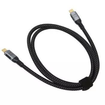 Кабель передачи данных USB 4.0 Gen 3, передача данных 40 Гбит/с, зарядка 240 Вт, поддержка отображения 8K 60 Гц, кабель Type C - Type C 20cm / 7.9in