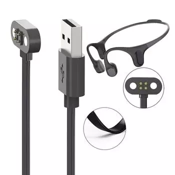 USB 4-контактный магнитный присоска USB-кабель для быстрой зарядки наушников Mojawa Run Plus