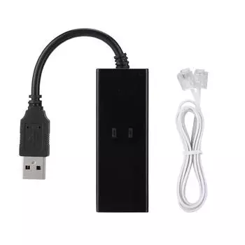 USB 56K внешний коммутируемый модем для передачи голосовых факсов, подходящий для Win7 Win8 Win10 XP