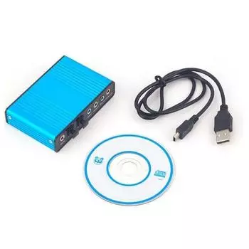 USB 6-канальная 5.1/7.1 внешняя звуковая карта объемного звучания ПК ноутбук настольный ПК планшет оптический адаптер карта записи песни K