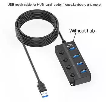 USB A Male 4 Pin Bare Wire USB 2.0 Male Plug to Bare Wire Открытый конец удлинительного кабеля для USB-оборудования Установлено Замена 30