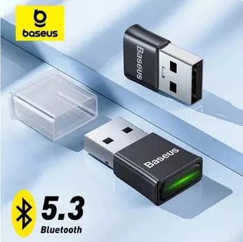 USB-адаптер Baseus Bluetooth Dongle Adaptador Bluetooth 5,3 для ПК, ноутбука, беспроводной динамик, аудиоприемник, USB-передатчик