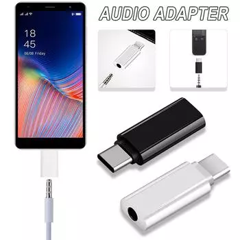 USB-адаптер для наушников типа C до 3,5 мм, порт адаптера типа C до 3,5 мм, Aux аудио наушники, кабель для наушников USB