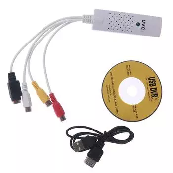 USB-адаптер карты захвата видео-аудио Rca аналоговый вход S-Video AV к компьютеру ПК