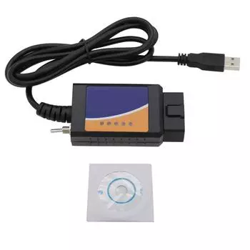 USB Адаптер Сканер OBD2, ELMconfig FoCCCus Диагностический Инструмент Сканирования с MS-Can/HS-Can One Size чёрный