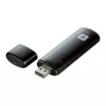 USB-адаптер Wi-Fi D-Link AC1200, 5 ГГц, черный