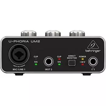 USB-аудиоинтерфейс BHRINGER U-PHORIA UM2 [артикул]