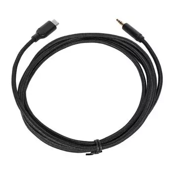 USB C - 3,5 мм звуковой кабель HiFi стерео Plug and Play плетеный шнур Type C - AUX Male для PS5 Car 2m / 6.6ft