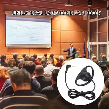 USB C/3.5mm Ear Hook Односторонние наушники Моно Наушники Проводные гарнитуры Наушники Односторонние для мобильных телефонов Ноутбуков A