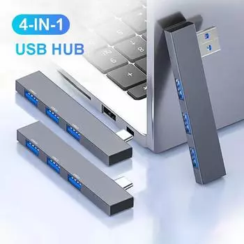 USB C HUB 3,0 Type C 3,1 4-портовый мульти-USB-разветвитель OTG адаптер для Xiaomi Lenovo Macbook Pro 13 15 Air Pro компьютерные аксессуары Type-C