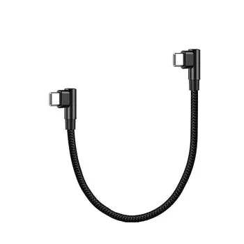 USB-C и кабель L-образной формы 0,5 м, 1 шт., набор SLEIJAOOE [60 Вт/3 А, быстрая зарядка / стандарт USB2.0 / совместимость с PD] Высокопрочный нейлон Смартфоны, планшеты,