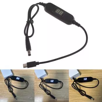 USB C на 2 В 3 В 4,5 В 6 В 7,5 В 9 В 12 В регулировка напряжения дисплейный кабель для игрушечных игр светодиодные лампы и другие 2 В-12 В устройства
