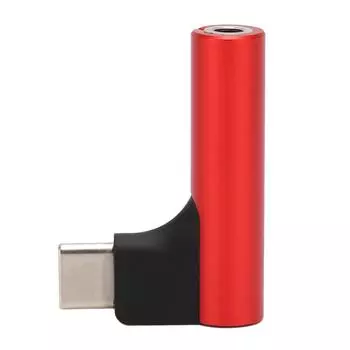 USB C на 3,5 мм аудио разъем для наушников адаптер типа C Aux DAC стерео микрофон HiFi прямоугольный ключ для синий