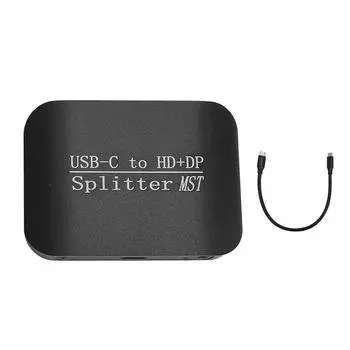 USB C на HD мультимедийный интерфейс и DisplayPort разветвитель 4K60hz 1080P60hz стабильный разъем для передачи данных и