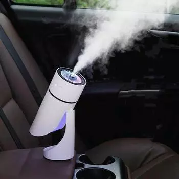 USB-зарядка автомобильный увлажнитель воздуха портативный беспроводной мини аромадиффузор со светодиодной подсветкой для дома спальня аккумулятор 1000 мАч 260 мл зелёный